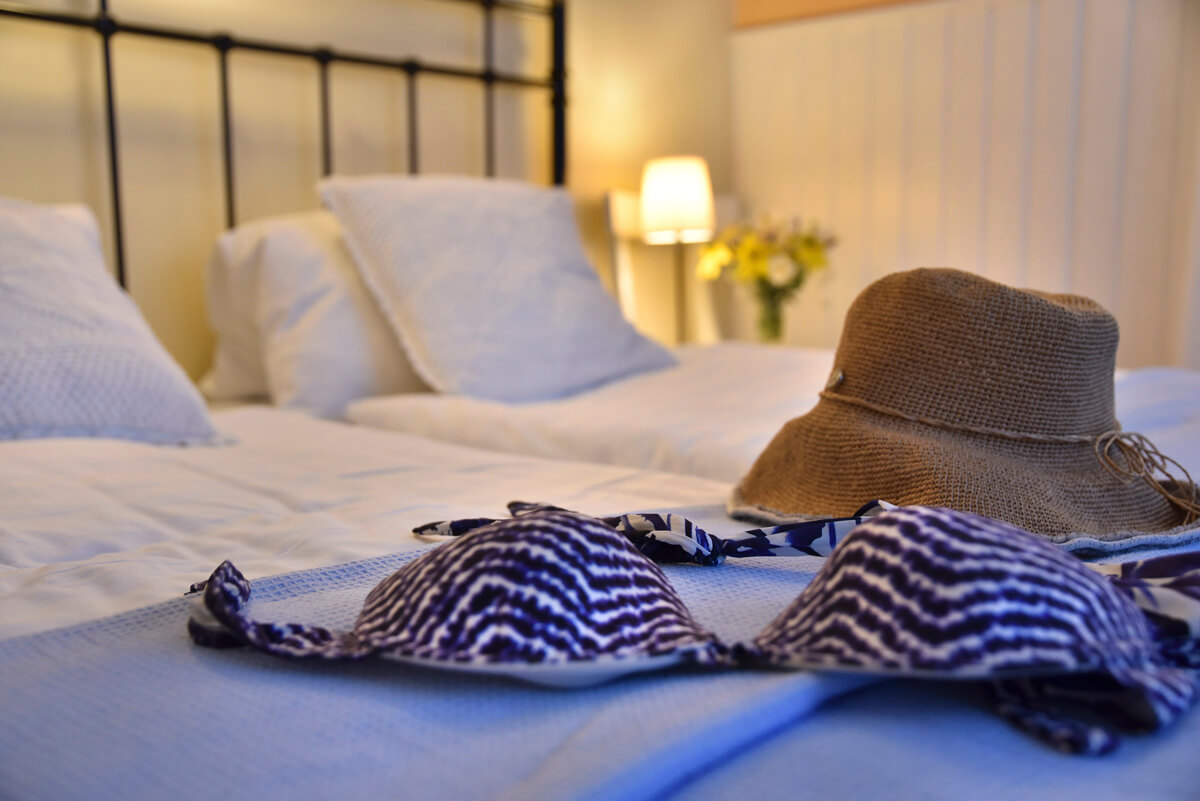 Schlafzimmer - Ferienwohnung Blaumachen